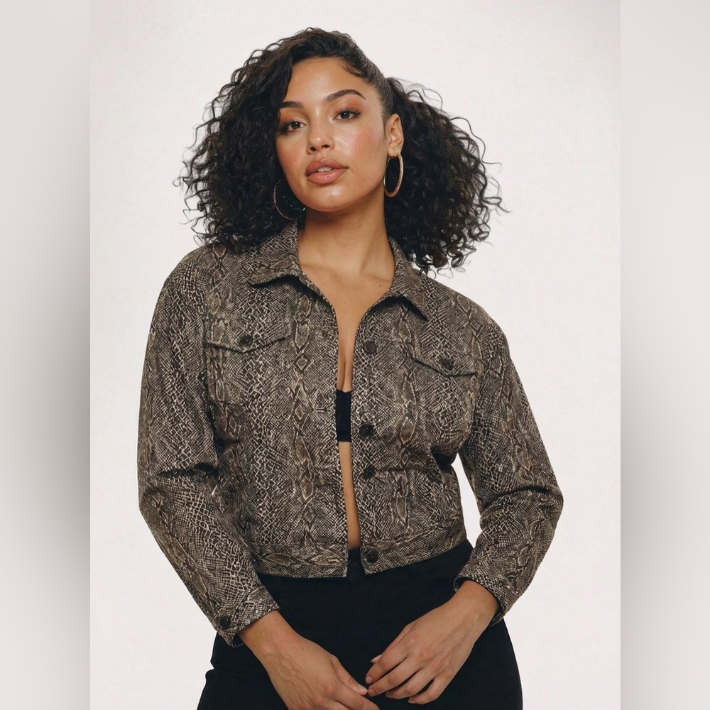 Dollhouse Faux Snake Skin Jacket